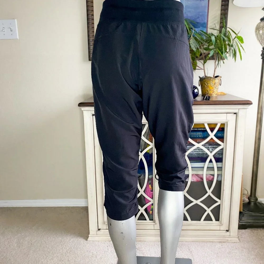 Women's High Waisted Contemporary Black Travel Pants - Picture 3 of 3